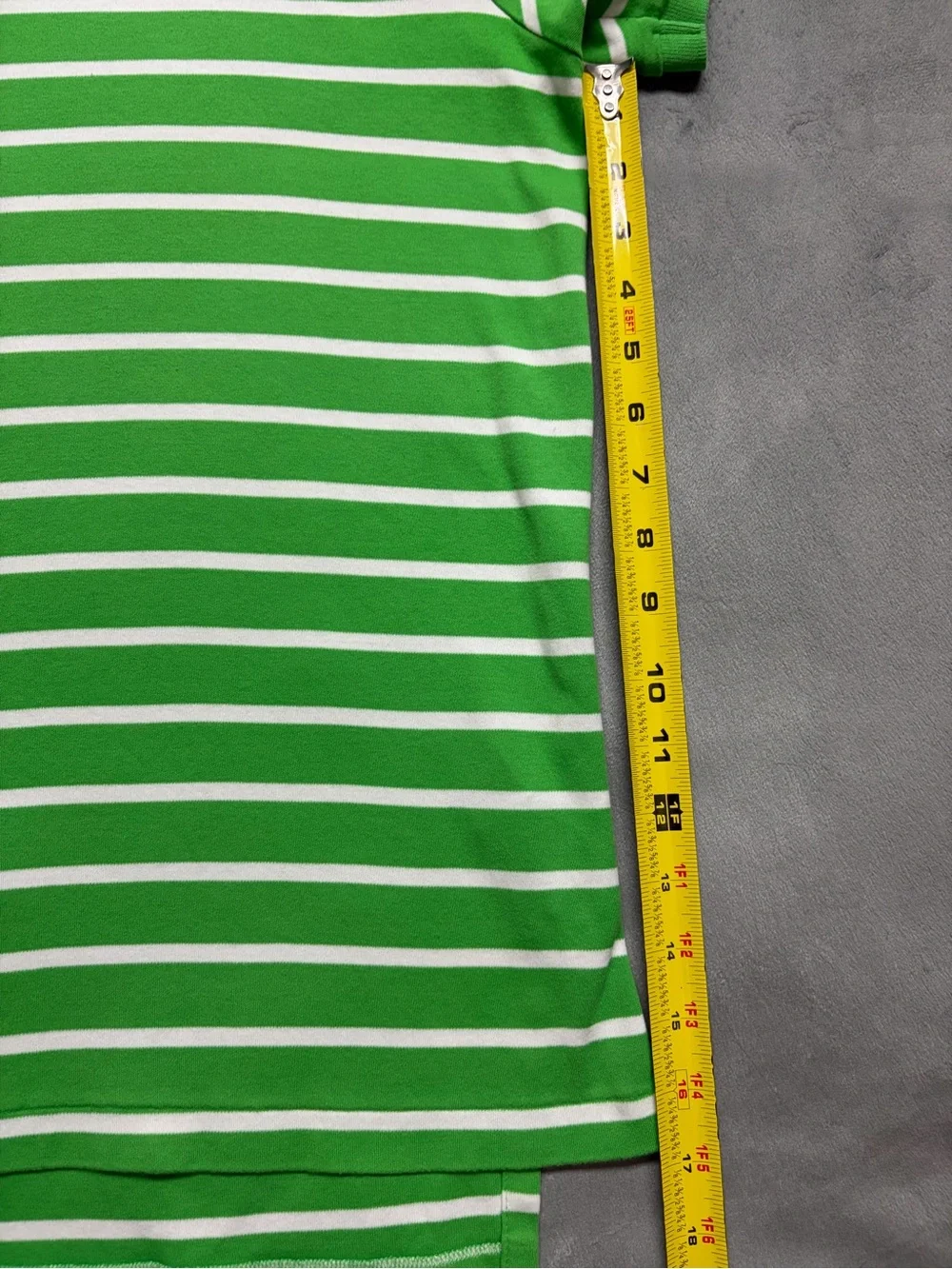 Polo Ralph Lauren Polo Shirt Mens XL Green White Striped Multicolor Pony Logo